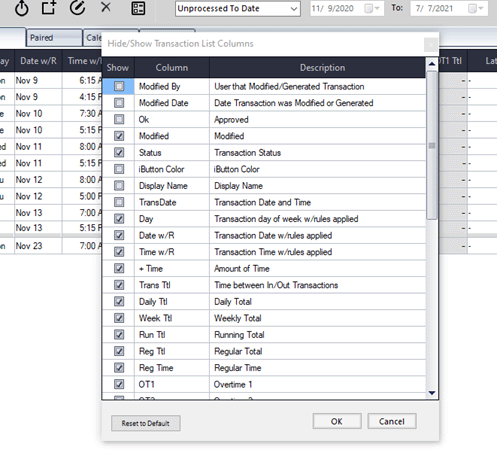 Want to add or delete columns? Don't know what a column header means? Click the icon shown in the previous paragraph and you'll get a pop-up menu with all the info you need. Want to add or delete columns? Don't know what a column header means? Click the icon shown in the previous paragraph and you'll get a pop-up menu with all the info you need.